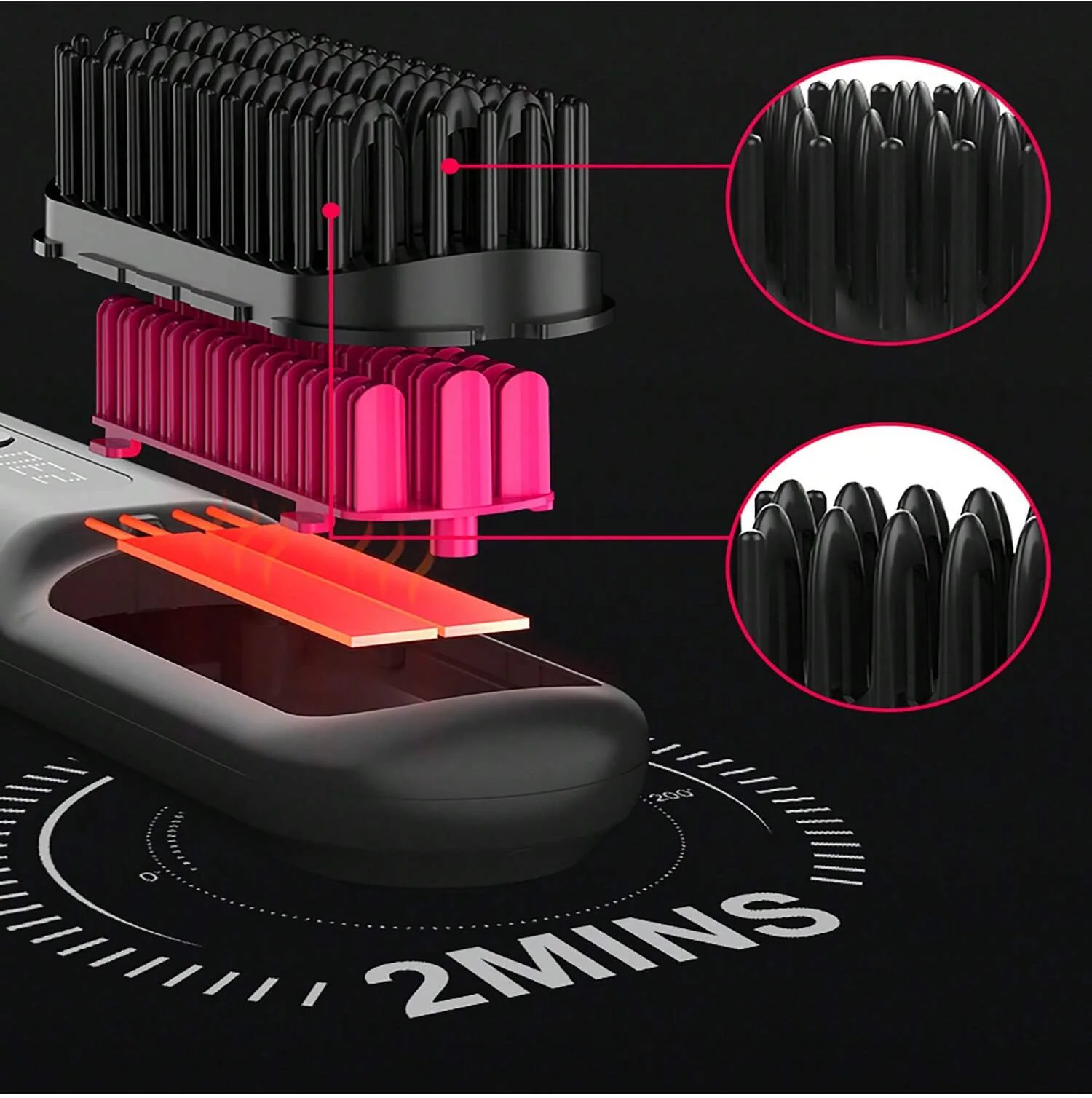 Restyle Wireless Hair Straightening Comb - 9 Temperature Levels