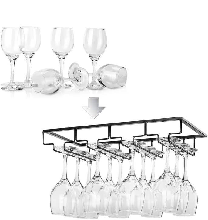 Under Cabinet Wine Glass Rack