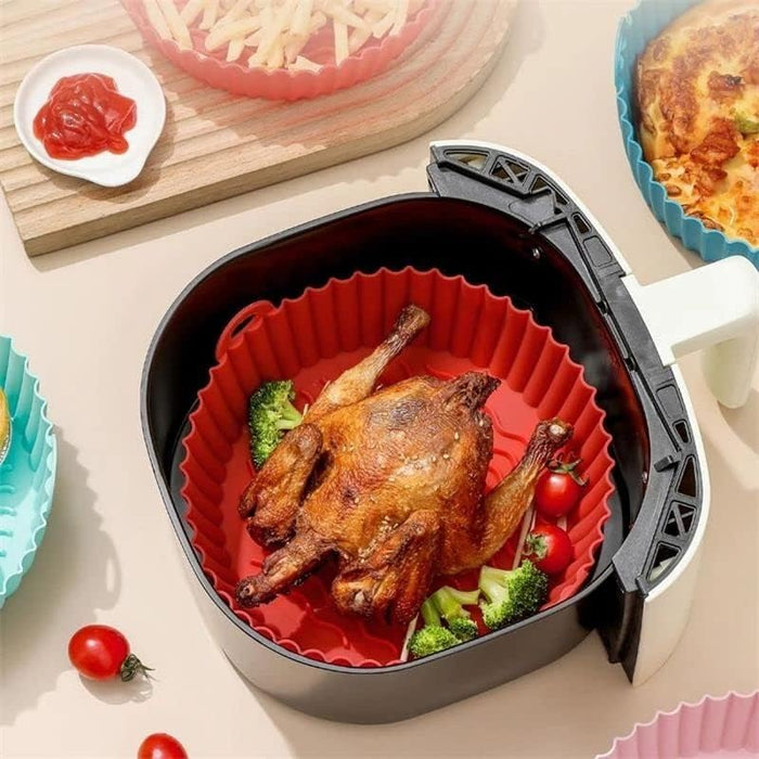 Reusable Silicone Air Fryer Baking Tray