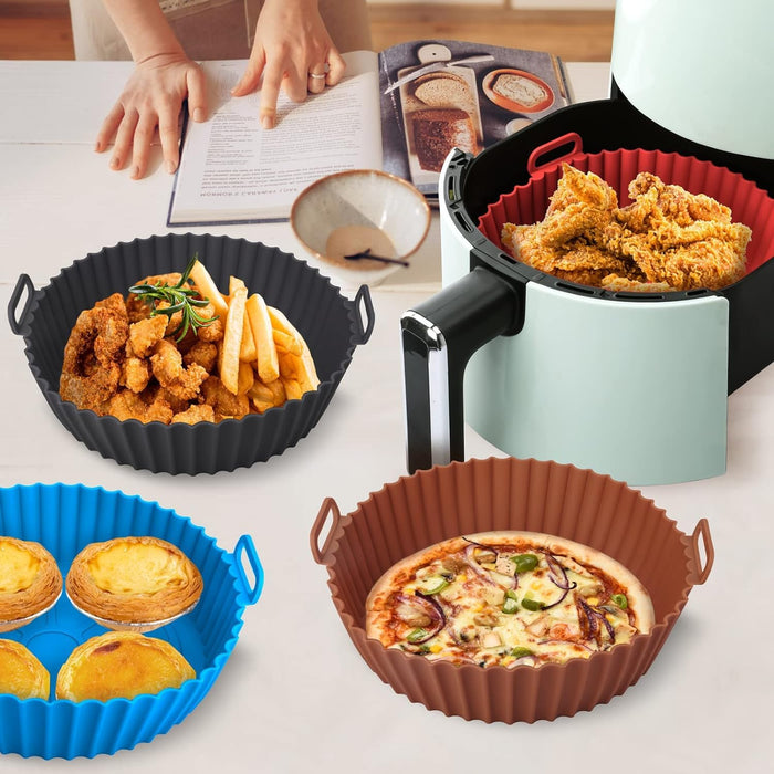 Reusable Silicone Air Fryer Baking Tray