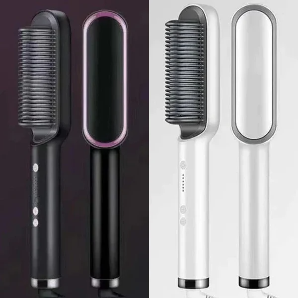 2-in-1 Ionic Hair Straightener Styling Comb - Smooth & Style