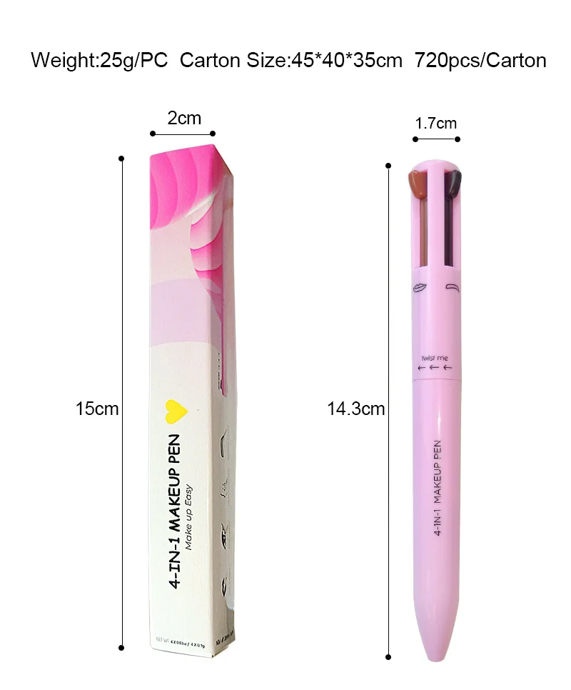 Beauty Touch Up 4-in-1 Makeup Cosmetic Pen