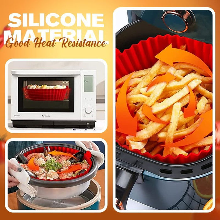 Reusable Silicone Air Fryer Baking Tray