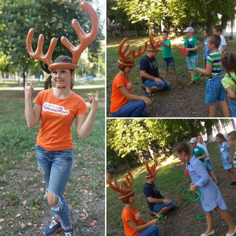 Christmas Reindeer Antler Ring Toss Game-Standard Set