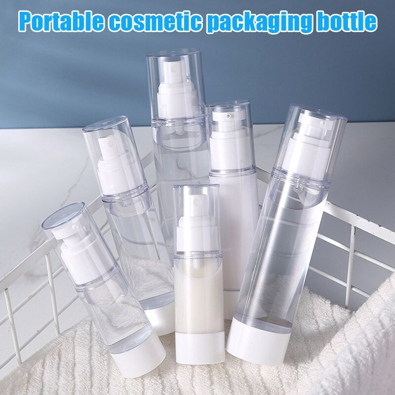 Airless Pump Vacuum Cosmetic Travel Container