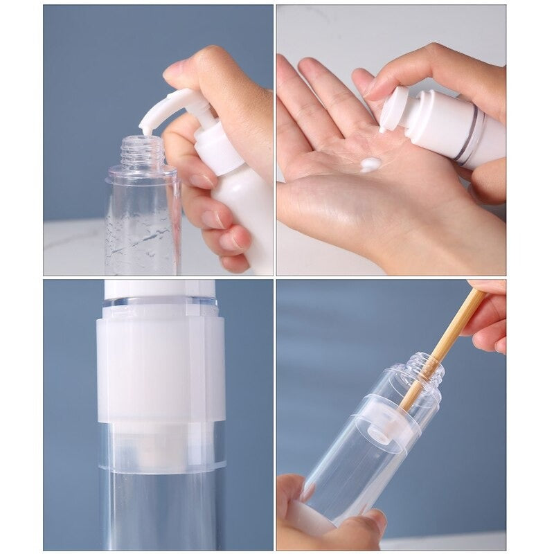 Airless Pump Vacuum Cosmetic Travel Container