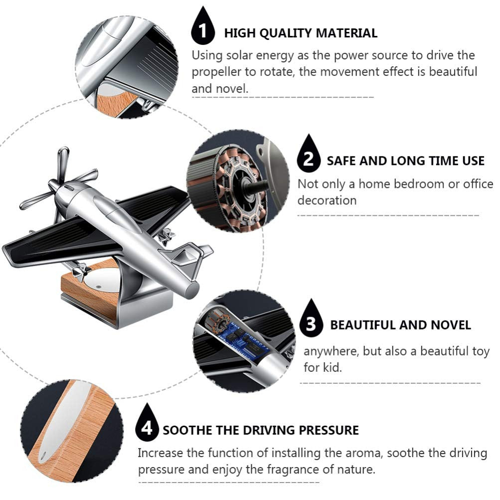 Solar Aircraft Car Aroma Defuser