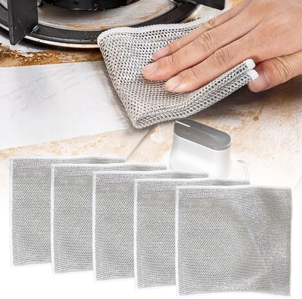 Wet and Dry Dishwashing Rust Removal Magic Kitchen Towel Set