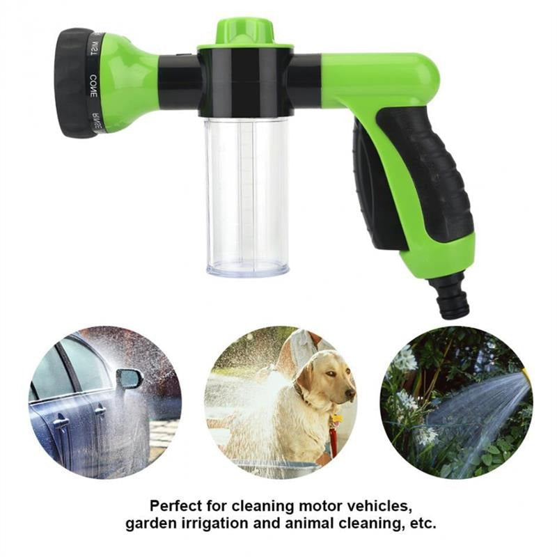 8 in 1 Dog Jet Spray Gun with Soap Dispenser