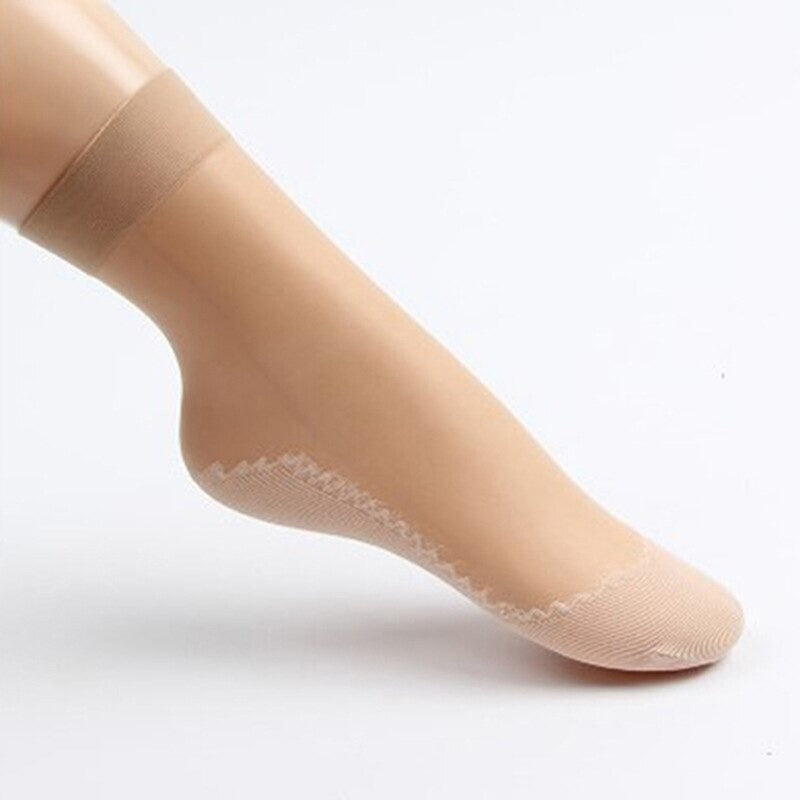 Silky Cotton Anti-Slip Socks