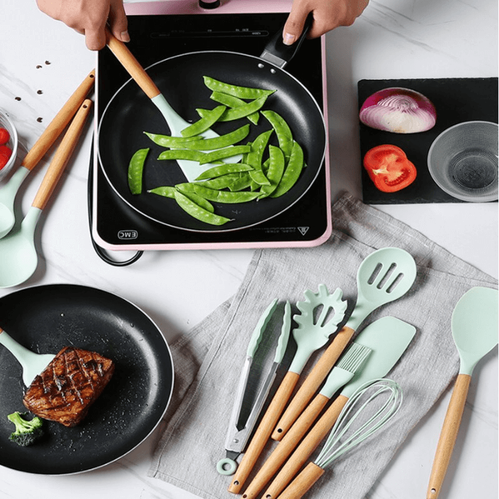 Silicone Kitchenware Cooking Utensils Set