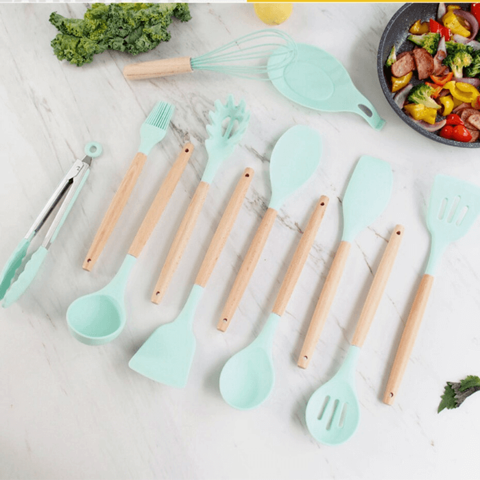 Silicone Kitchenware Cooking Utensils Set