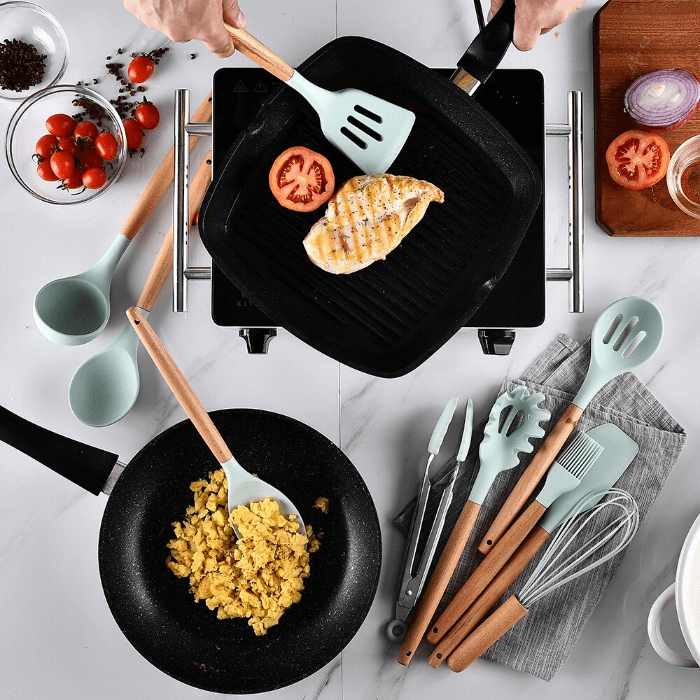 Silicone Kitchenware Cooking Utensils Set