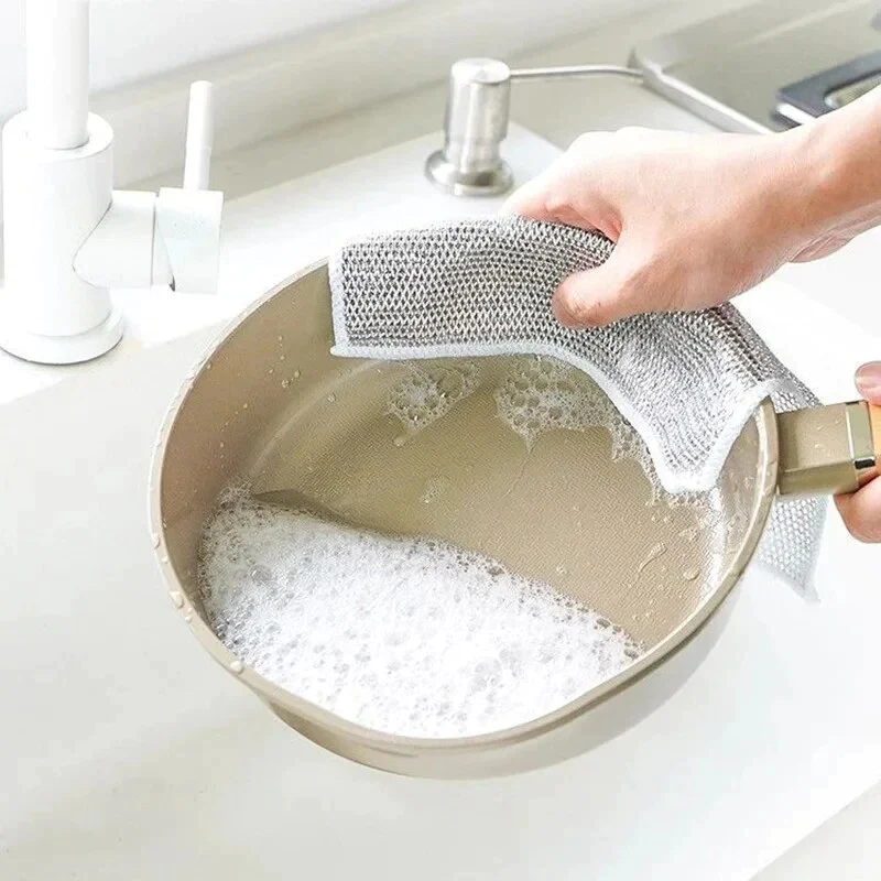 Wet and Dry Dishwashing Rust Removal Magic Kitchen Towel Set