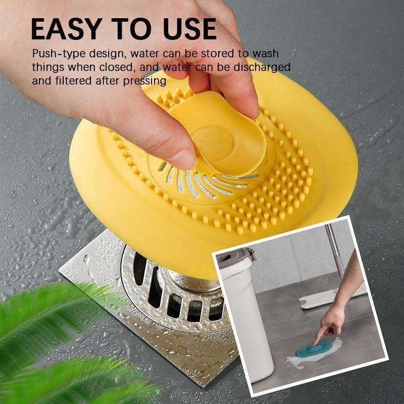 Creative Bathroom Drain Hair Catcher