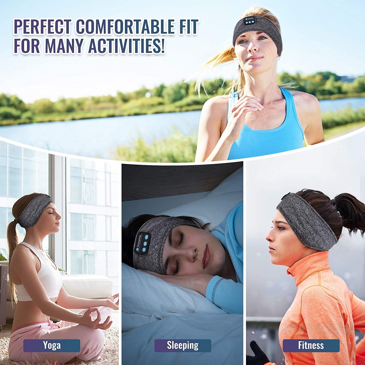 Comfortable Sleeping Mask with Headphone