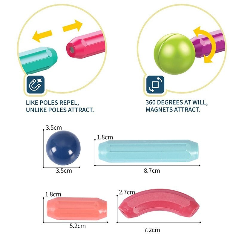 Creative Learning Magnetic Building Sticks