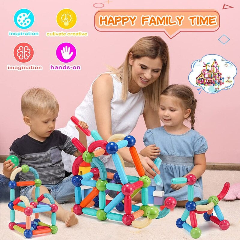 Creative Learning Magnetic Building Sticks