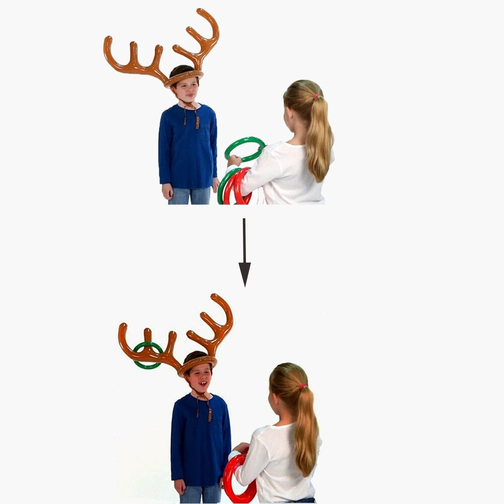 Christmas Reindeer Antler Ring Toss Game-Standard Set