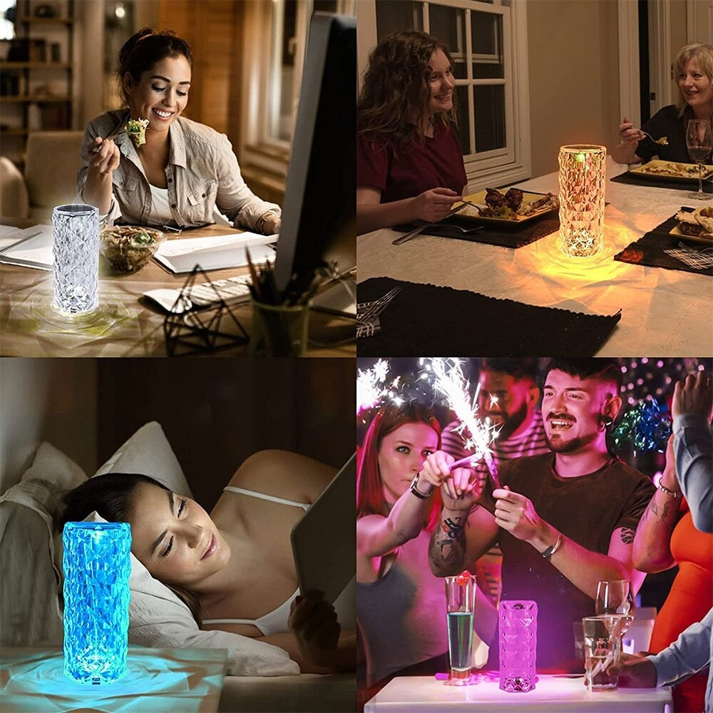 Chargeable Crystal Touching Lamp