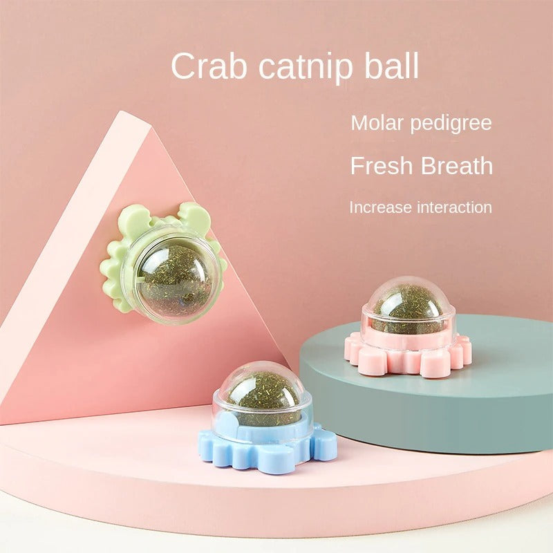 Interactive Sticky Catnip Ball Toys