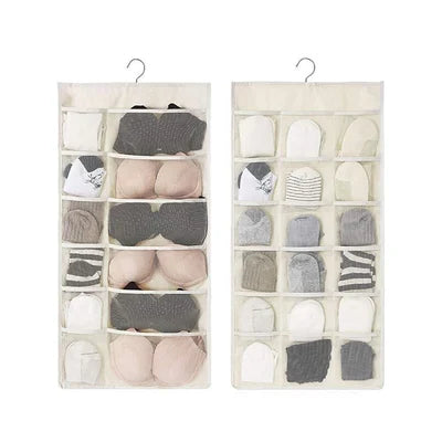 Dual Sided Wall Shelf Wardrobe Storage Bags