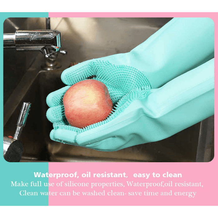 Silicone Dish Washing Gloves - Newmart