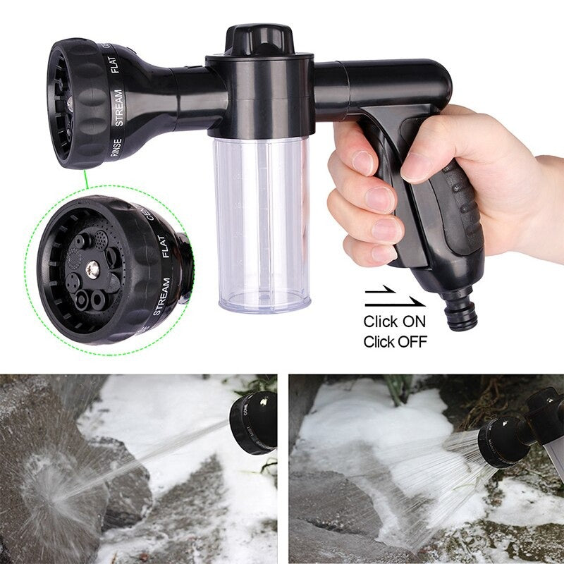 8 in 1 Dog Jet Spray Gun with Soap Dispenser