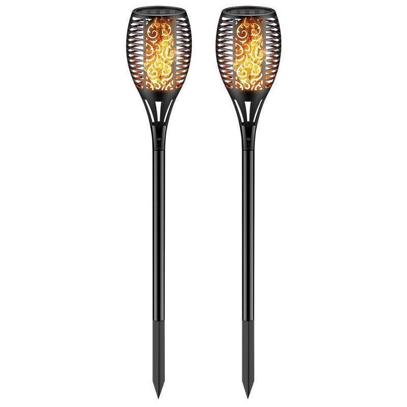 Solar Flickering Flame Garden Lamp