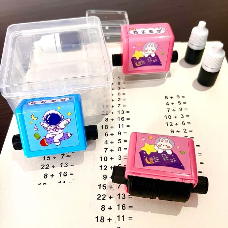 Smart Digital Math Teaching Roller Stamp Set of 4