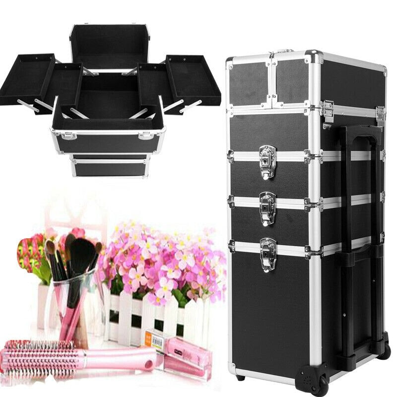 Multifunctional Beauty Cosmetic Make-Up Trolley Case