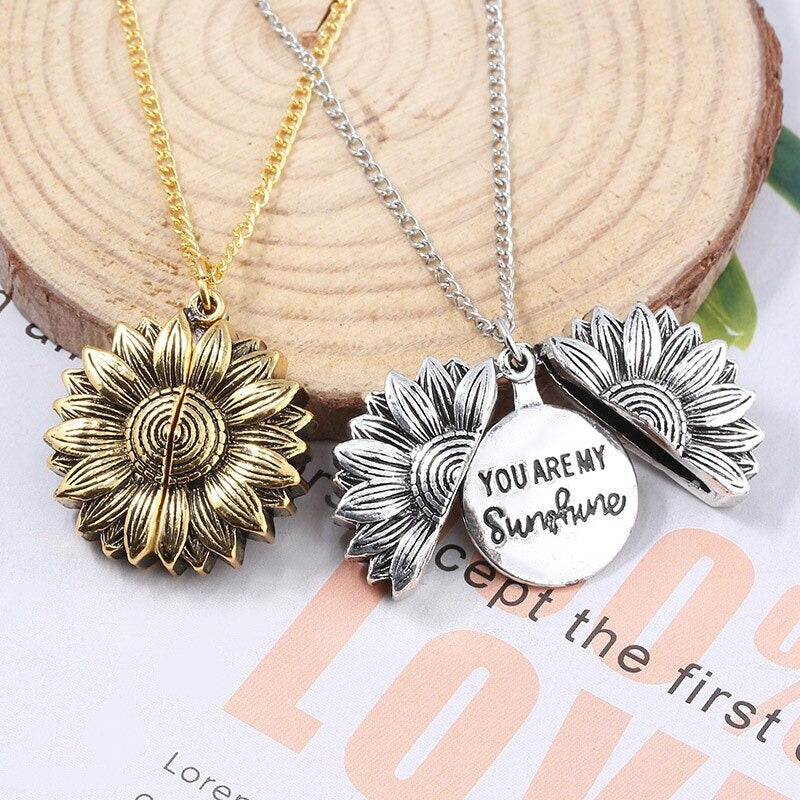 Inspirational Sunshine Flower Necklace