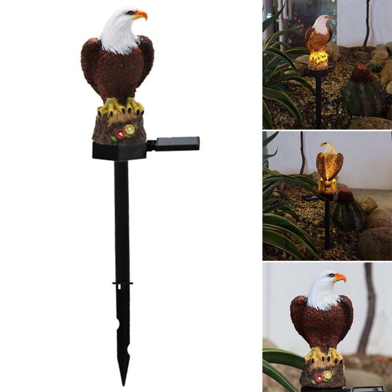 Eagle Figurine Solar Garden Post