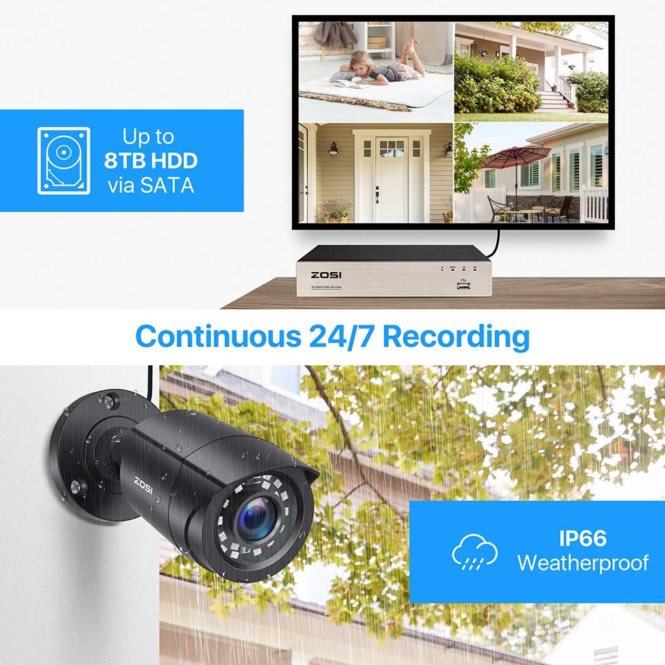 8CH 1080p Security Camera System